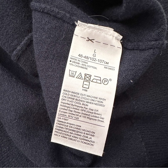 Banana Republic Cotton Cashmere Blend Ragland Crewneck Sweater Size Large - Picture 7 of 8